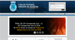 Desktop Screenshot of ligadefuteboldediadema.com.br
