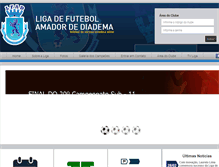 Tablet Screenshot of ligadefuteboldediadema.com.br